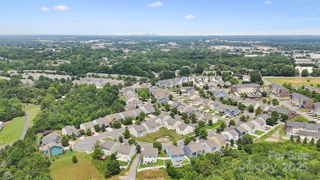 12525 Druids Glen Dr, Pineville, NC 28134 - aerial view of property and surrounding area with nearby suburban area and a tree filled landscape