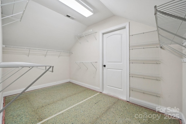 12525 Druids Glen Dr, Pineville, NC 28134 - spacious closet featuring vaulted ceiling