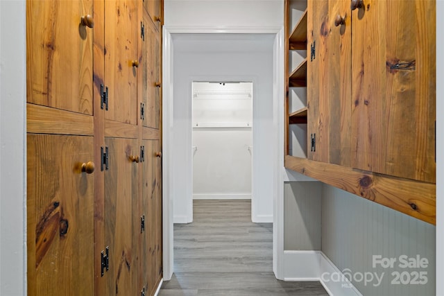 2526 Hankins Rd, Marion, NC 28752 - hall with wood finished floors and baseboards
