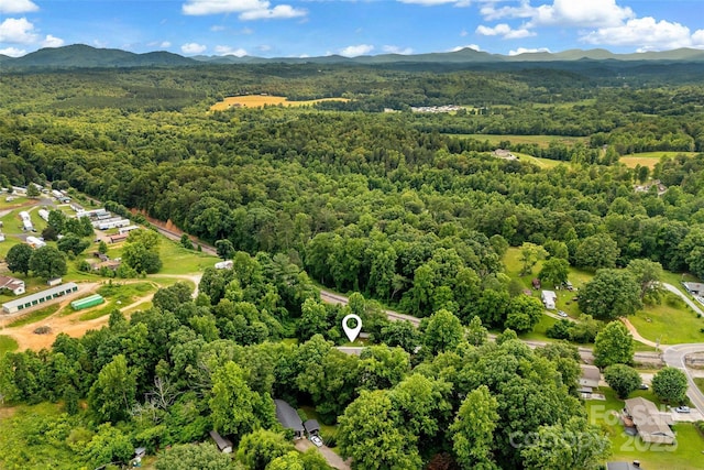 2526 Hankins Rd, Marion, NC 28752 - bird's eye view of a heavily wooded area and a mountainous background