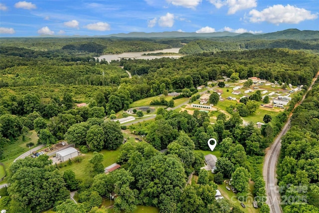 2526 Hankins Rd, Marion, NC 28752 - aerial view of a heavily wooded area and a mountainous background