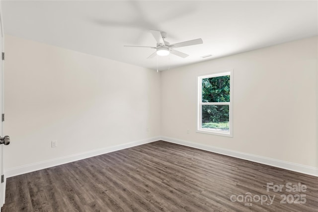 812 Generation Ln, Clover, SC 29710 - unfurnished room featuring a ceiling fan and dark wood-style flooring