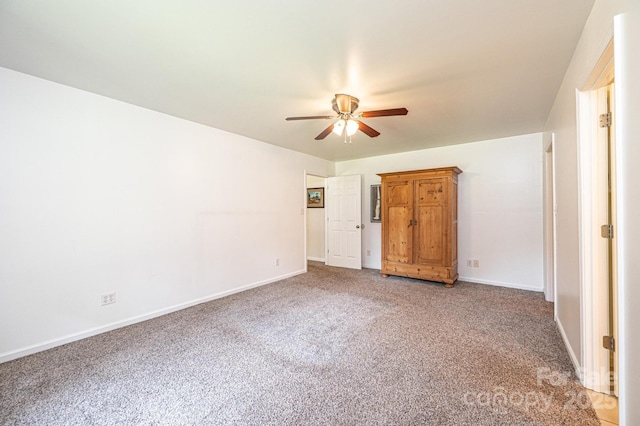 4010 Carlton Dr, Claremont, NC 28610 - unfurnished bedroom with light carpet and ceiling fan