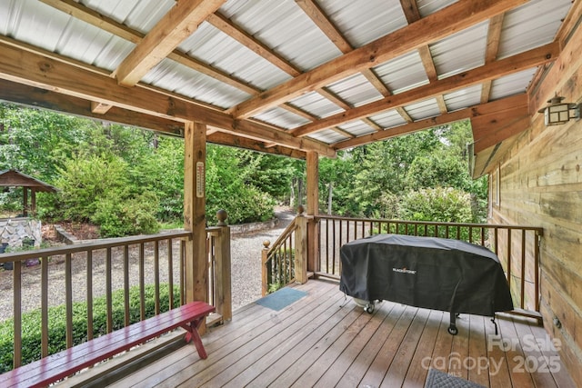 66 Ashlyn Ln, Tryon, NC 28782 - deck with a grill