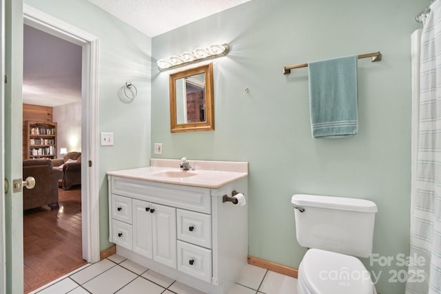 66 Ashlyn Ln, Tryon, NC 28782 - full bath featuring vanity, tile patterned flooring, and a shower with curtain