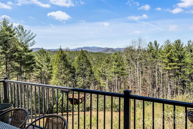 5346 Oak Crest Ln, Lenoir, NC 28645 - view of mountain backdrop with a heavily wooded area