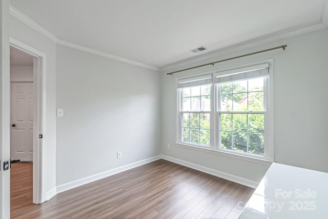 10418 Pullengreen Dr, Charlotte, NC 28277 - unfurnished room featuring crown molding and wood finished floors