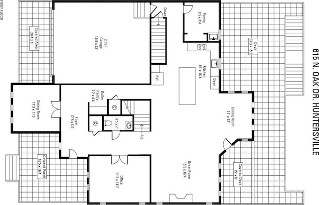 615 N Oak Dr, Huntersville, NC 28078 - view of property floor plan