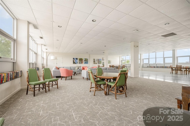 1300 Reece Rd Unit 206, Charlotte, NC 28209 - carpeted dining space with recessed lighting
