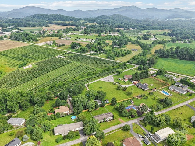 18 Sweet Briar Path Way, Hendersonville, NC 28792 - aerial view of sparsely populated area featuring rows of crops and mountains