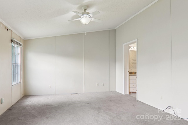 18 Sweet Briar Path Way, Hendersonville, NC 28792 - carpeted spare room with ceiling fan, ornamental molding, and a textured ceiling