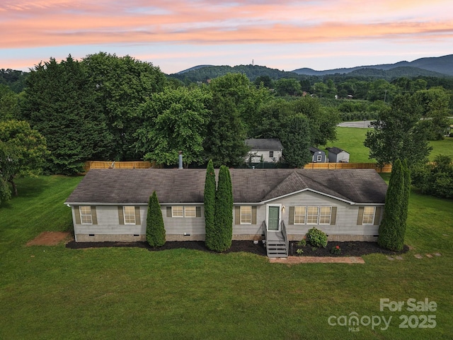 18 Sweet Briar Path Way, Hendersonville, NC 28792 - manufactured / mobile home featuring crawl space and a mountain view