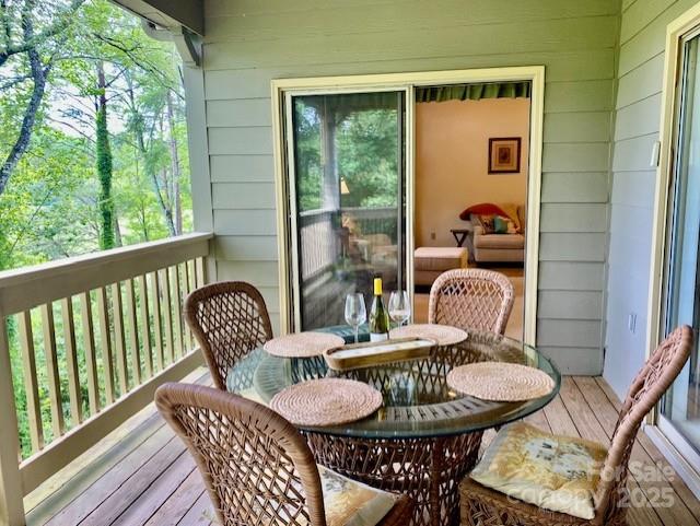 186 Stonecrest Ct, Lake Lure, NC 28746 - view of wooden deck