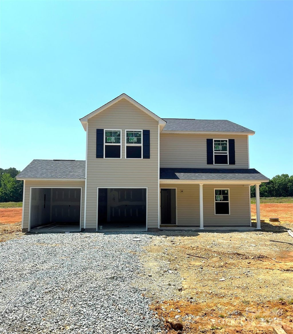 2908 Tysinger Rd, Denton, NC 27239 - view of front facade with driveway and a garage