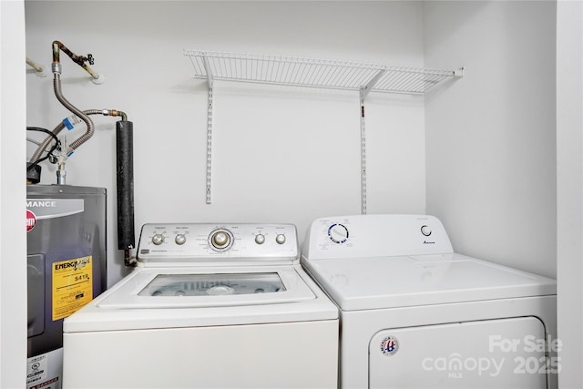 4806 Spring Lake Dr Unit D, Charlotte, NC 28212 - laundry room featuring washer and dryer and electric water heater