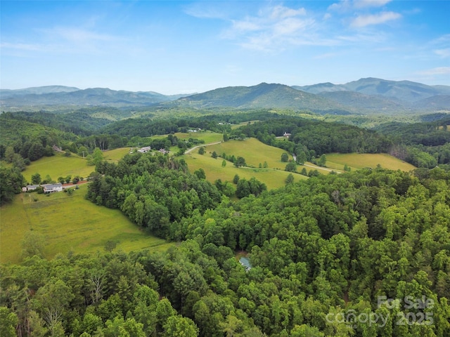 275 Bulldog Ln, Green Mountain, NC 28740 - aerial view of a mountain backdrop