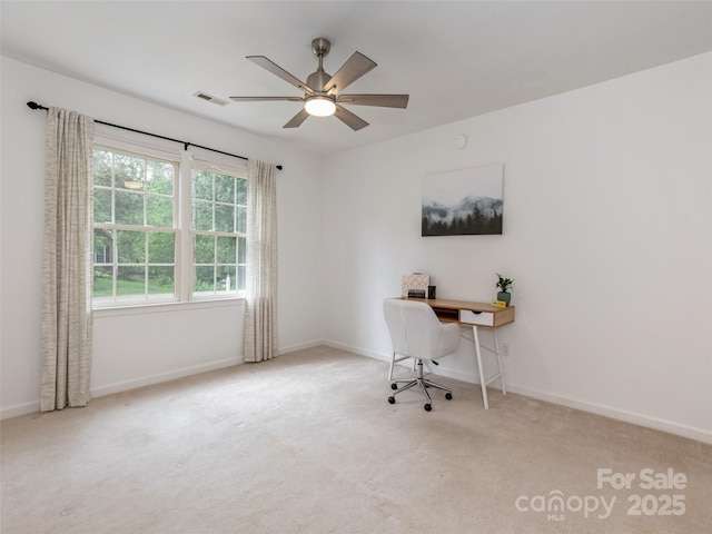 502 Windsor Forest Ct, Fletcher, NC 28732 - unfurnished office featuring carpet flooring and ceiling fan
