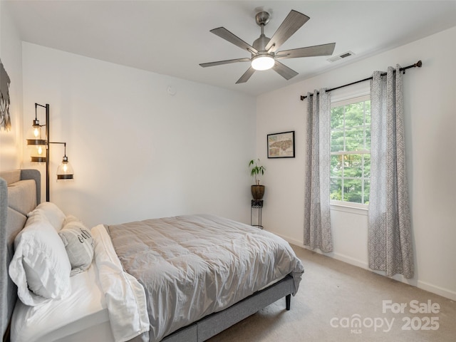 502 Windsor Forest Ct, Fletcher, NC 28732 - bedroom with light colored carpet and a ceiling fan