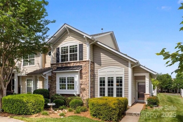 448 River Park Rd, Belmont, NC 28012 - view of front of home with stone siding