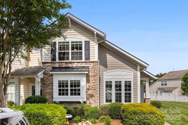 448 River Park Rd, Belmont, NC 28012 - view of property exterior with stone siding