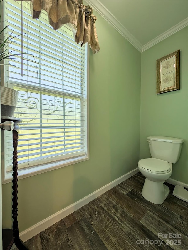 4713 White Store Rd, Wingate, NC 28174 - half bath with crown molding and wood finished floors