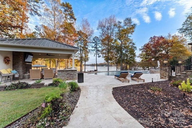 6216 N Rd, York, SC 29745 - surrounding community featuring a patio area, a swimming pool, and an outdoor living space