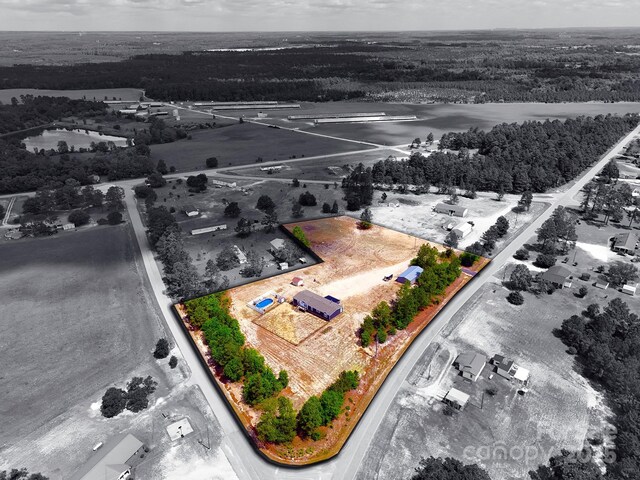 428 Long Branch Church Rd, Jefferson, SC 29718 - drone / aerial view of a large body of water and a forest