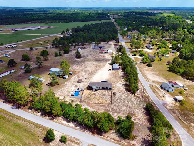 428 Long Branch Church Rd, Jefferson, SC 29718 - overview of rural landscape featuring a heavily wooded area