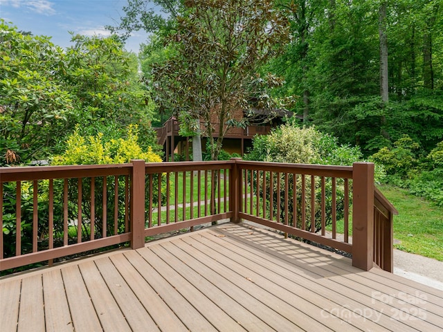 107 N Garden Ct, Fletcher, NC 28732 - view of wooden terrace