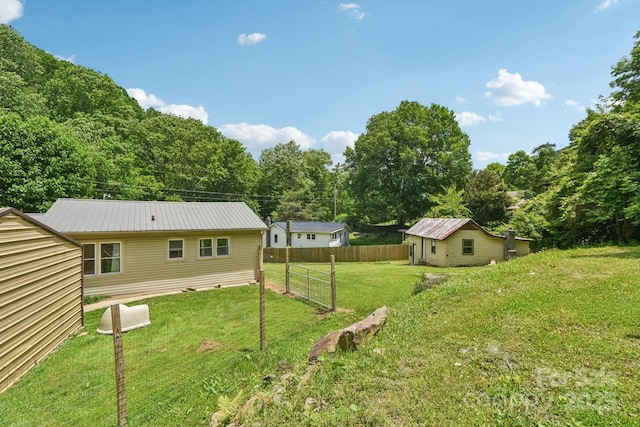 19 Lockman Rd, Maggie Valley, NC 28751 - view of yard with an outdoor structure