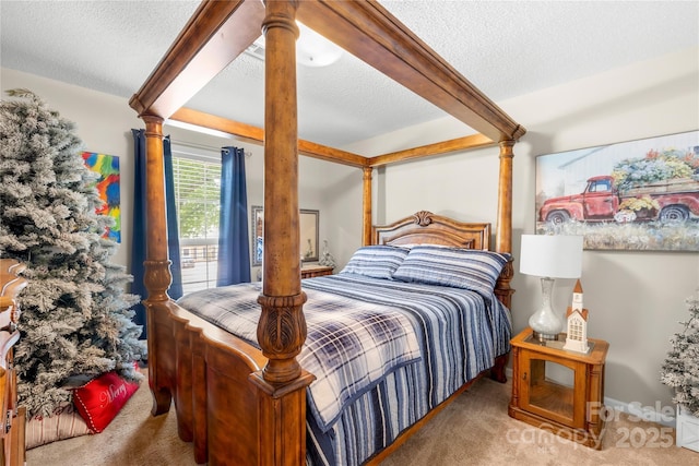 2490 Hawk Ridge Dr, Gastonia, NC 28056 - carpeted bedroom featuring a textured ceiling