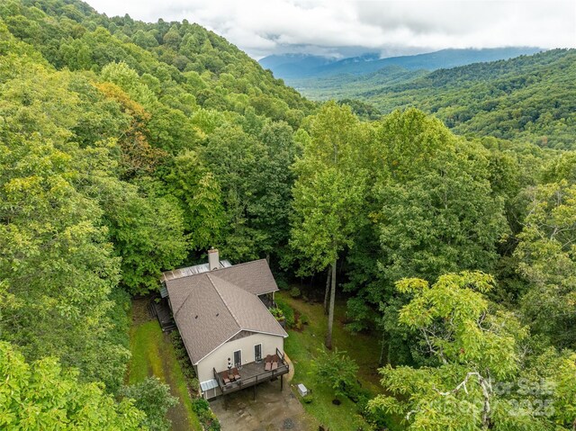 21 Fern Haven Ln, Fairview, NC 28730 - view from above of property with a heavily wooded area