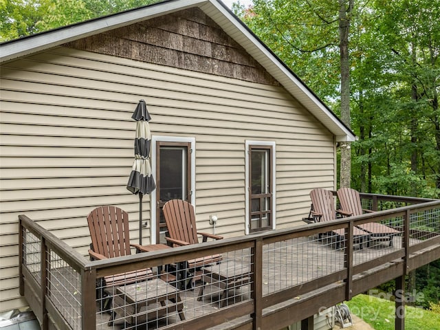 21 Fern Haven Ln, Fairview, NC 28730 - rear view of property featuring a deck