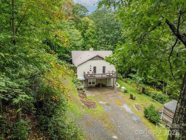 21 Fern Haven Ln, Fairview, NC 28730 - aerial view of property and surrounding area with a forest