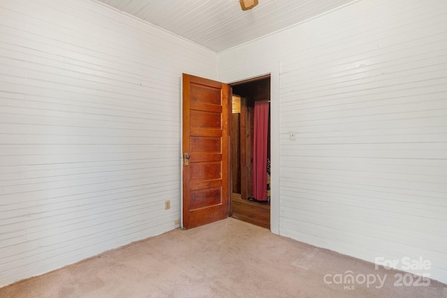 2428 Hamburg Rd, Mars Hill, NC 28754 - carpeted empty room with wooden walls