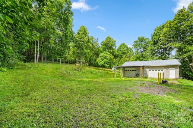 2428 Hamburg Rd, Mars Hill, NC 28754 - view of yard with a detached garage and an outdoor structure