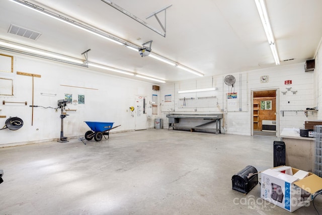 2428 Hamburg Rd, Mars Hill, NC 28754 - garage with a workshop area