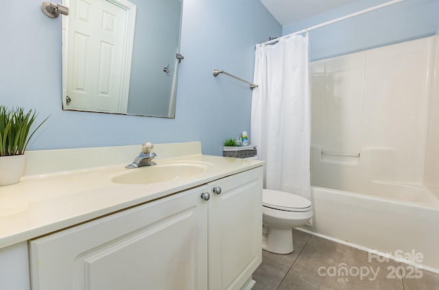 409 Lexie Ln, Rock Hill, SC 29732 - full bathroom with vanity, tile patterned flooring, and shower / tub combo
