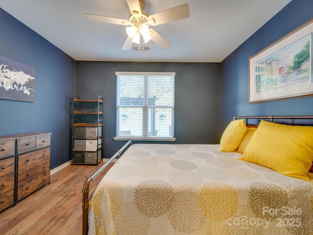 120 Prairie View Ct, Belmont, NC 28012 - bedroom with wood finished floors and a ceiling fan
