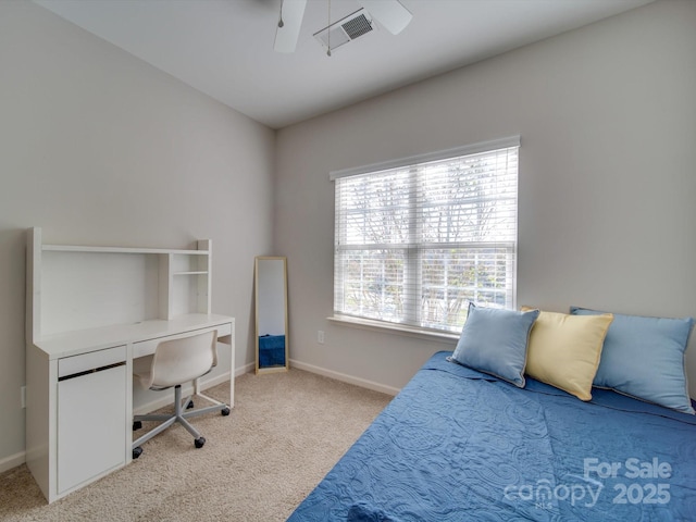 120 Prairie View Ct, Belmont, NC 28012 - carpeted bedroom featuring an office area and a ceiling fan