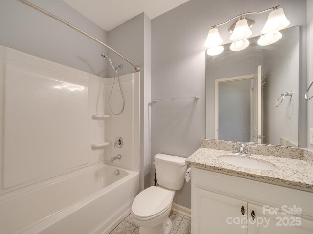 120 Prairie View Ct, Belmont, NC 28012 - bathroom with vanity, shower / bathtub combination, and tile patterned floors