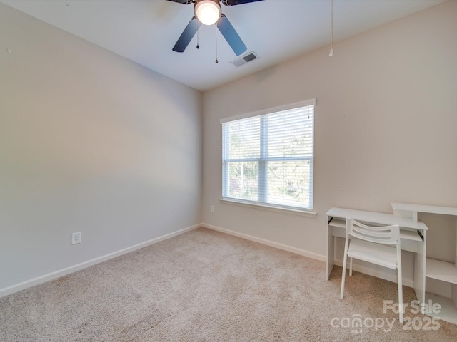 120 Prairie View Ct, Belmont, NC 28012 - carpeted spare room with baseboards and a ceiling fan
