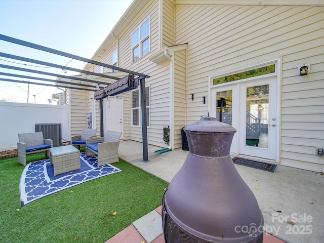 120 Prairie View Ct, Belmont, NC 28012 - view of patio with a pergola