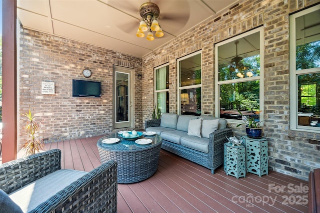 16547 Bastille Dr, Charlotte, NC 28278 - deck featuring outdoor lounge area