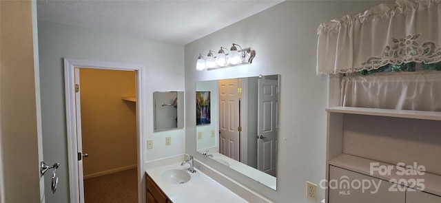 221 Flat Branch Trl, Mill Spring, NC 28756 - bathroom with vanity and baseboards