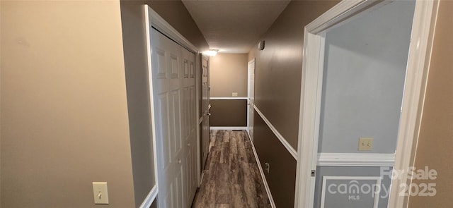 221 Flat Branch Trl, Mill Spring, NC 28756 - hallway featuring dark wood finished floors
