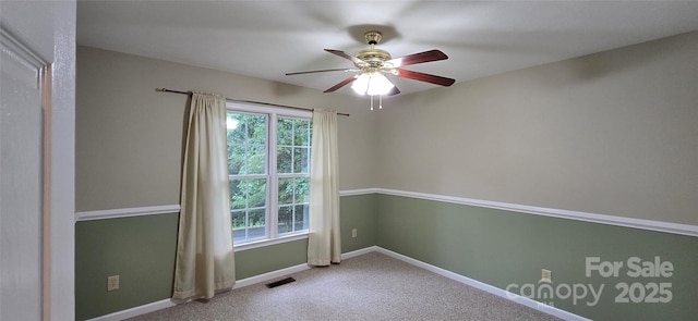 221 Flat Branch Trl, Mill Spring, NC 28756 - carpeted empty room featuring ceiling fan and baseboards