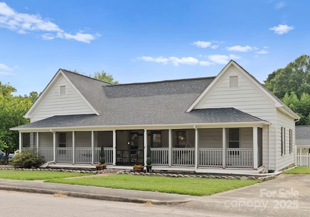 515 N Main Gq St, Granite Quarry, NC 28146 - view of front of house with covered porch and a shingled roof