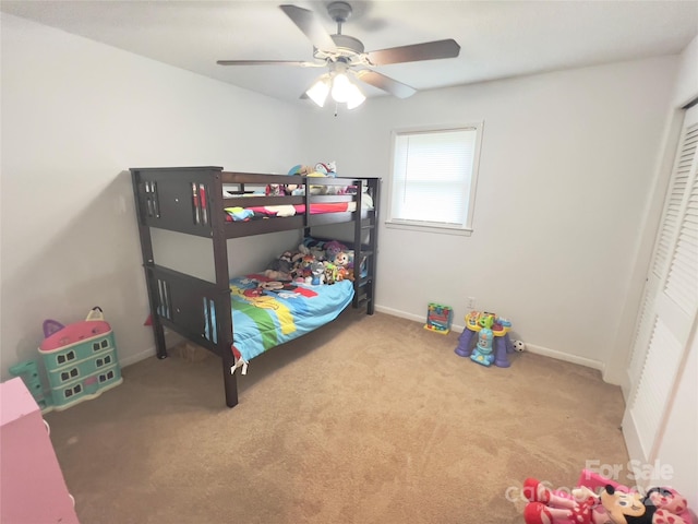 803 Bannon Pl, Lenoir, NC 28645 - carpeted bedroom featuring a ceiling fan and a closet