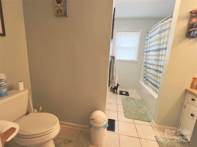 803 Bannon Pl, Lenoir, NC 28645 - bathroom with tile patterned floors, shower / bath combo, and vanity